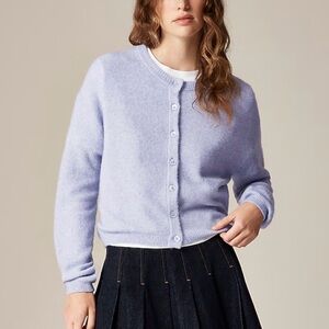 J.Crew "Supersoft bubble-hem cardigan"